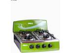 Four Burner Gas Stove with TowerFully porcelainStainless steel sealed table