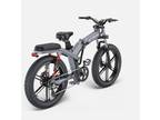 ENGWE X26 1000W Folding Electric Bike for Adults,26" Fat Tire Mountain Bike