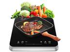 COOKTRON Single Induction Cooktop Burner 1800W Burner Induction Cooktop 10 Te...