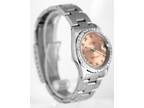 Rolex DateJust 31 Stainless Steel DIAMOND Bezel Salmon Roman 31mm 68240 Watch