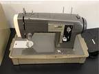 Vintage Sears Kenmore Tan and Gray Plastic/Metal Zig Zag Sewing Machine Model 84