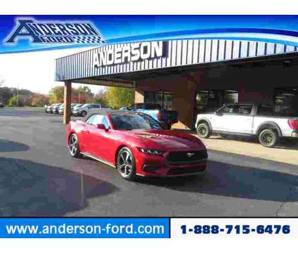 2024NewFordNewMustangNewConvertible is a Red 2024 Ford Mustang Car for Sale in Clinton IL