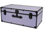 30" Trunk Travel Case with Lock,Portable Home Storage Wood Composite