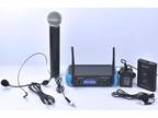 Hisonic HS8287 Dual VHF Wireless Microphone System 1 Handheld and 1 Belt Pack