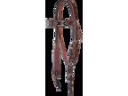 Circle Y Flat Red Infinity Beaded Browband Headstall