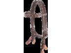 Cashel Chocolate Silver Dotted Headstall SA