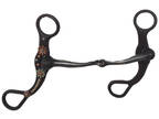 American Heritage Equine AB Bit with Copper and Silver Dots and Flowers