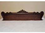 Large Heavy Carved Antique Oak Crest Header Pediment Crown Salvage 1890-1900