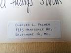 Charles L. Palmer Painting "All Things Swim" Circa 1964 Hartsdale