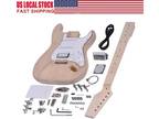 Unfinished DIY ST Style Electric Guitar Kit Full Set Build Your Own Guitar U0T2