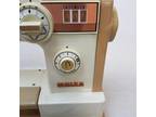 Vintage White Deluxe Majestic Zig Zag Model 1220 Sewing Machine Beige