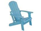 4PCS All Weather HIPS Outdoor Folding Adirondack Chair Poly Patio Chair Backyard