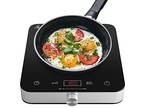 COOKTRON Induction Cooktop Burner 1800W Single Burner Induction Cooktop 10 Te...