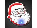 Santa Claus Christmas Flashing Blinky Body Light Lapel Pin