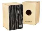 Meinl Percussion WCAJ300NT-SO Birch Woodcraft Snare Cajon, Striped Onyx