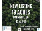 0 LYNDHURST RD, Barnwell, SC 29812 Land For Sale MLS# 552120