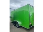 2023 Quality Cargo 7'X16' Ta Green Enclosed Trailer