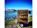 Rustic 4 Tap, Beer Keg Trailer, Refrigerated Kegerator for Events and Festivals!