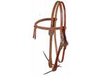 Berlin Knotted Brown Headstall with S.S