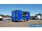 7x16 enclosed concession vending trailer finsiehd w sinks window ac electrical