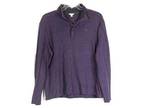 Calvin Klein Purple Men's Long Sleeve Shirt Front Quarter Zip Large 032