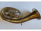 European oval baritone horn by FD Horsky 4 rotary valves