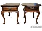Pair Of Vintage Harden Queen Anne End Tables