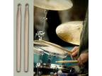 1 Pair 5A Drum Sticks ,1 Pair Hot Rods Wood Drumsticks Set With 2 Pcs Wire Brush