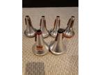 Lot of Six (6) Trumpet Straight Mute Mutes - Tom Crown and Denis Wick