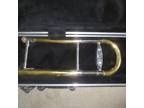 Yamaha YSL-645 8.5" Bell Trombone w/ Hard Travel Case for repairs or parts