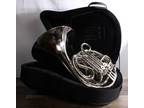 Chehery Double French Horn F/Bb 4 Keys Nickel Plated Phosphor Bronze w/ Tuner