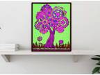 Tree of life. Stained glass panel, Glass painting, Window décor office