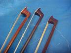 3 Vintage VIOLIN BOWS Brazilwood 4/4 Good Condition Not Signed