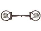 Toklat Bit Brown Western Dee and Concho Snaffle 88