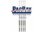 Xcaliber Marine Set (4) Tournament Series 30-50lb Trolling Rod Blue and Silver