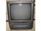 Sony KV-13VM40 Trinitron 13" CRT TV VCR Retro Gaming *TESTED-NO REMOTE*
