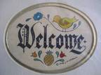Hand Painted Jacqueline Watercolor Welcome Design for Framing Comes as Card