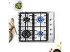 23'' 4 Burners Kitchen Gas Cooking Cooktop Built-In Stove Top Gas