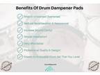 Drum Damper Gel Pads 18 PACK , Drums Tone Control, Silicone Drum Dampeners