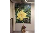 Authentic painting print by local artist Yellow Flower 11” x 14” new