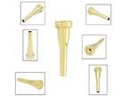 Adore Pro Trumpet Mouthpiece 3C Brass Gold-Plated Replacement Part Accessory