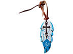 Showman Teal Painted Ride On Faith Tie On Feather