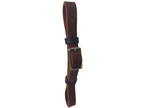 HR Saddlery Leather Curb Strap Hot Oil With Silver Buckle