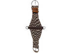5 Star 100% Mohair Brown/Natural Colored Roper Cinch