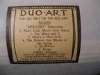 Duo-Art Reproducing Player Piano Roll # 66489 RECUT Mikado