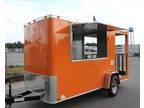 NEW 6x14 6 X 14 Enclosed Concession Food Vending BBQ Porch Trailer * MUST SEE *