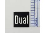 Dual Turntable Badge Logo For Dust Cover Metal Custom Made