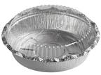 8" Round Heavy Weight Foil Take-Out Pan with Dome Lid