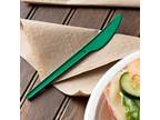 Heavy Weight 6 1/2" Green CPLA Plastic Knife - 50/Pack