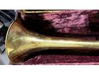 Antique Vintage Conn Trombone With Case